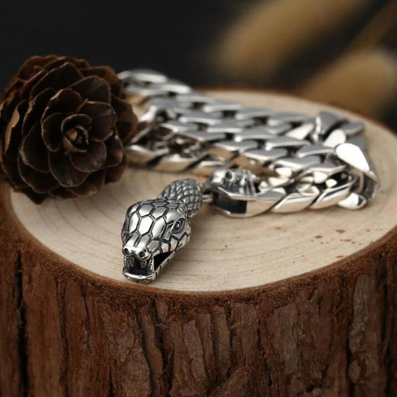 Stainless Steel Cuban Chain Viper Snake Chain Bracelet for Men Fashion Talisman Gift for Boyfriend Male Viking Vintage Bracelets
Stainless Steel Cuban Chain Viper Snake Chain Bracelet for Men Fashion Talisman Gift for Boyfriend Male Viking Vintage Bracelets