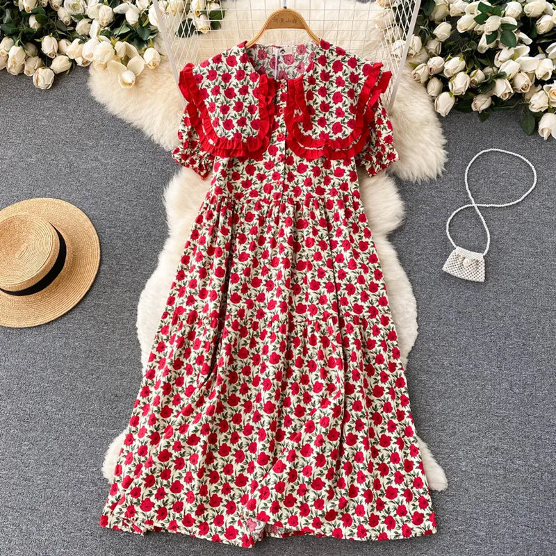 Loose thin Doll collar dress summer women's beautiful floral Dress dresses for women 2022 vestidos elegantes para mujer
Loose thin Doll collar dress summer women's beautiful floral Dress dresses for women 2022 vestidos elegantes para mujer