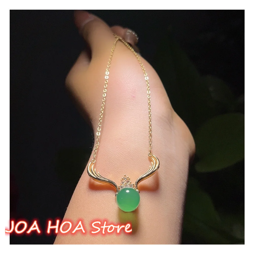 Unique Necklace Two Ways Wear14k Gilded Chain Inlay Natural Jade Amber Clothing Neck Accessories Pendant Jewelry
Unique Necklace Two Ways Wear14k Gilded Chain Inlay Natural Jade Amber Clothing Neck Accessories Pendant Jewelry