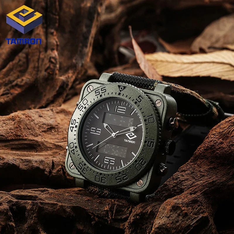 Tamron Hot Style Luxury Waterproof Men Wristwatch Sport Digital Corium Strap Watch for Men Luminous, Alarm, Calendar
Tamron Hot Style Luxury Waterproof Men Wristwatch Sport Digital Corium Strap Watch for Men Luminous, Alarm, Calendar