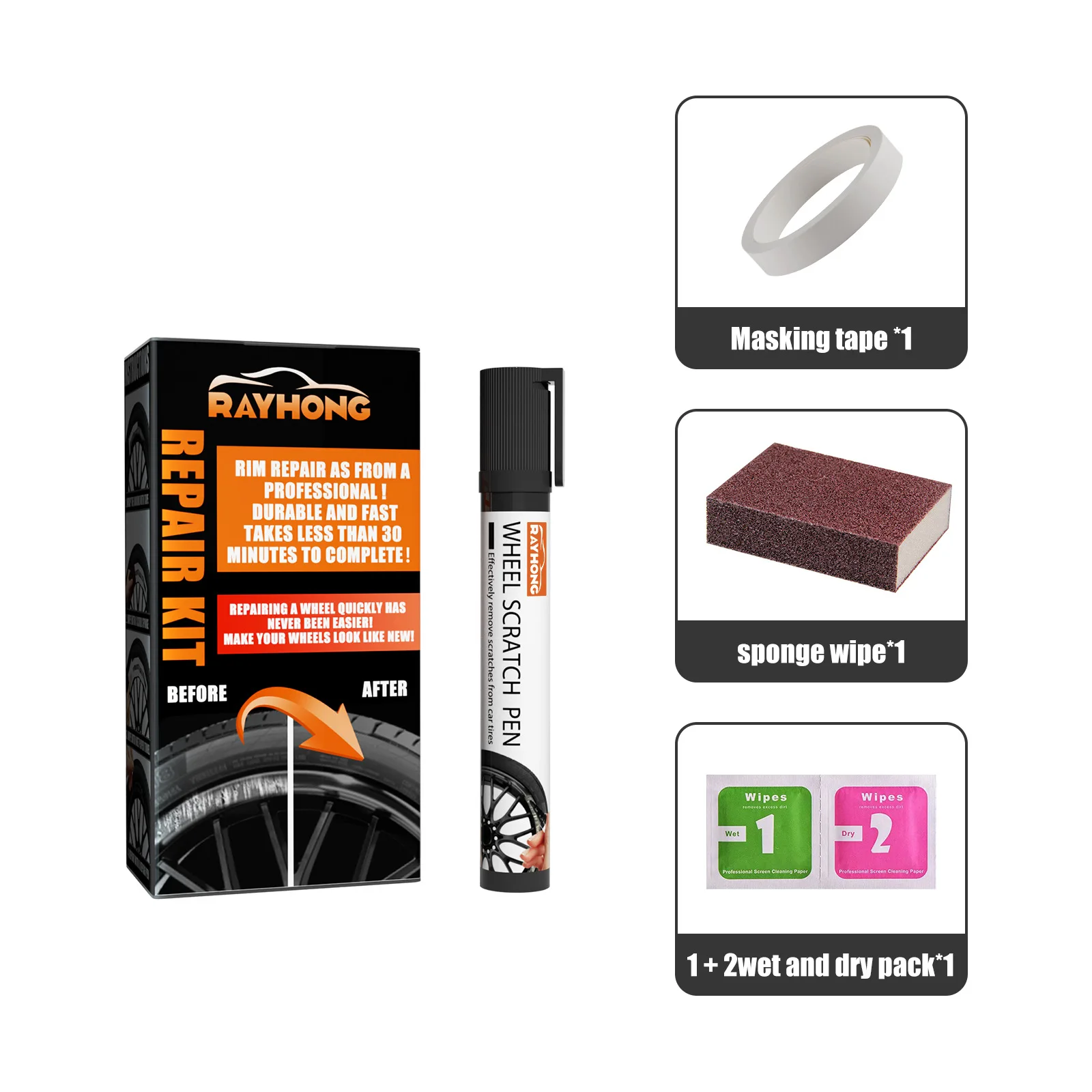 Brand New Car Paint Pen Scratch Repair Pen Accesseries Automotive Care Automotive Tools Black Paint Surface Touch-up Paint
Brand New Car Paint Pen Scratch Repair Pen Accesseries Automotive Care Automotive Tools Black Paint Surface Touch-up Paint