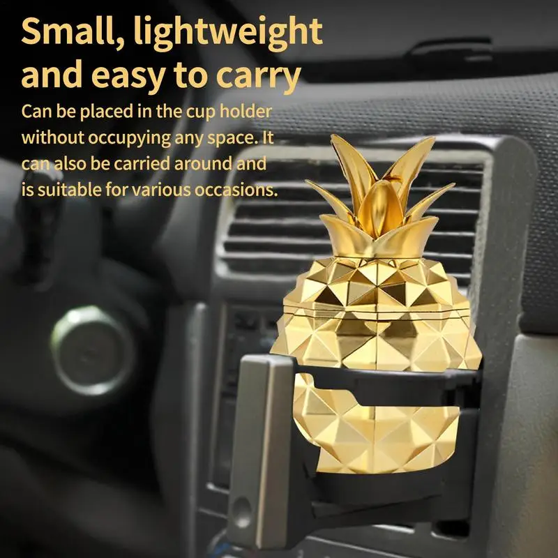 Car Ashtray Holder Portable Gold Pineapple-shaped Car Ash Holder Multifunctional Car Ash Holder For Camping Home Vehicle Beach
Car Ashtray Holder Portable Gold Pineapple-shaped Car Ash Holder Multifunctional Car Ash Holder For Camping Home Vehicle Beach