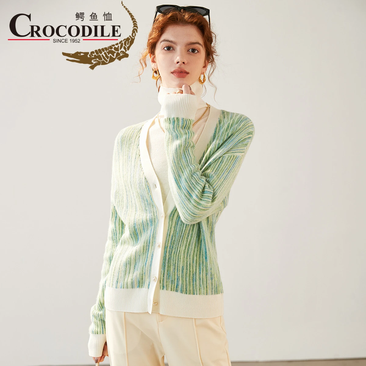 Crocodie 2023 Early Spring New-coming Cardigans Coloured Yarn Crocheted Two Color Striped Knitwears Trendy Style Women Sweaters
Crocodie 2023 Early Spring New-coming Cardigans Coloured Yarn Crocheted Two Color Striped Knitwears Trendy Style Women Sweaters