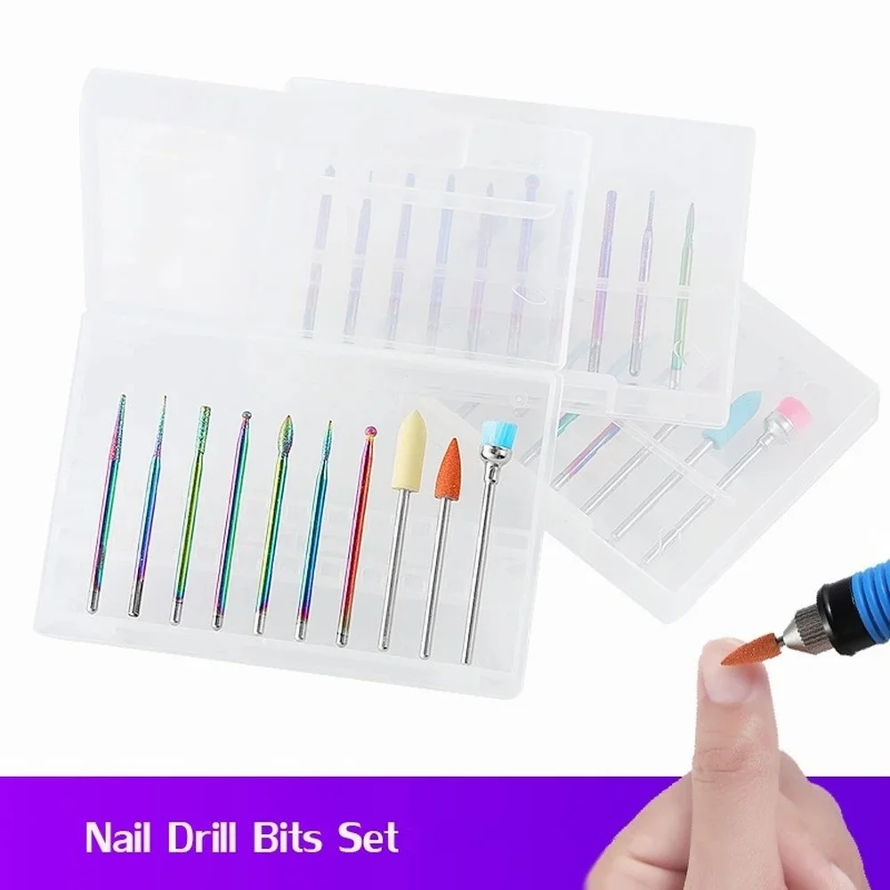 Nail Drill Bits Set 10Pcs Tungsten Carbide Nail Drill Bits Remove Acrylic Poly Gel Polish Tools
Nail Drill Bits Set 10Pcs Tungsten Carbide Nail Drill Bits Remove Acrylic Poly Gel Polish Tools