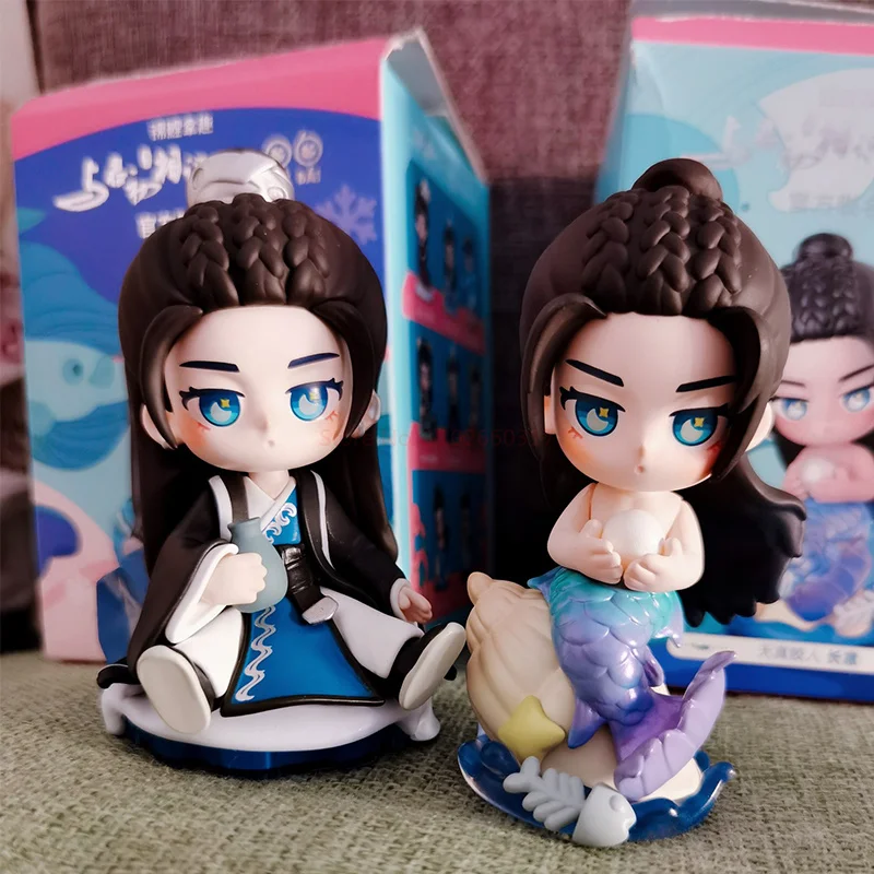 

8cm The Blue Whisper Fox Ji Yunhe Dilraba Mermaid Changyi Jialun Lisu Luo Jinsang Xue Sanyue Pvc Action Figure Genuine Doll Gift