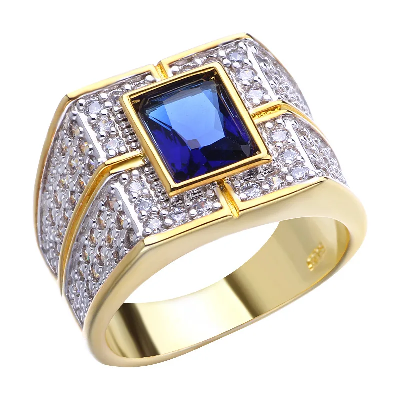 Square Micro-set Zircon Ring Blue Alloy Ring Yellow Gold-plated Engagement Wedding Party Luxury Accessories Jewelry Gift
Square Micro-set Zircon Ring Blue Alloy Ring Yellow Gold-plated Engagement Wedding Party Luxury Accessories Jewelry Gift