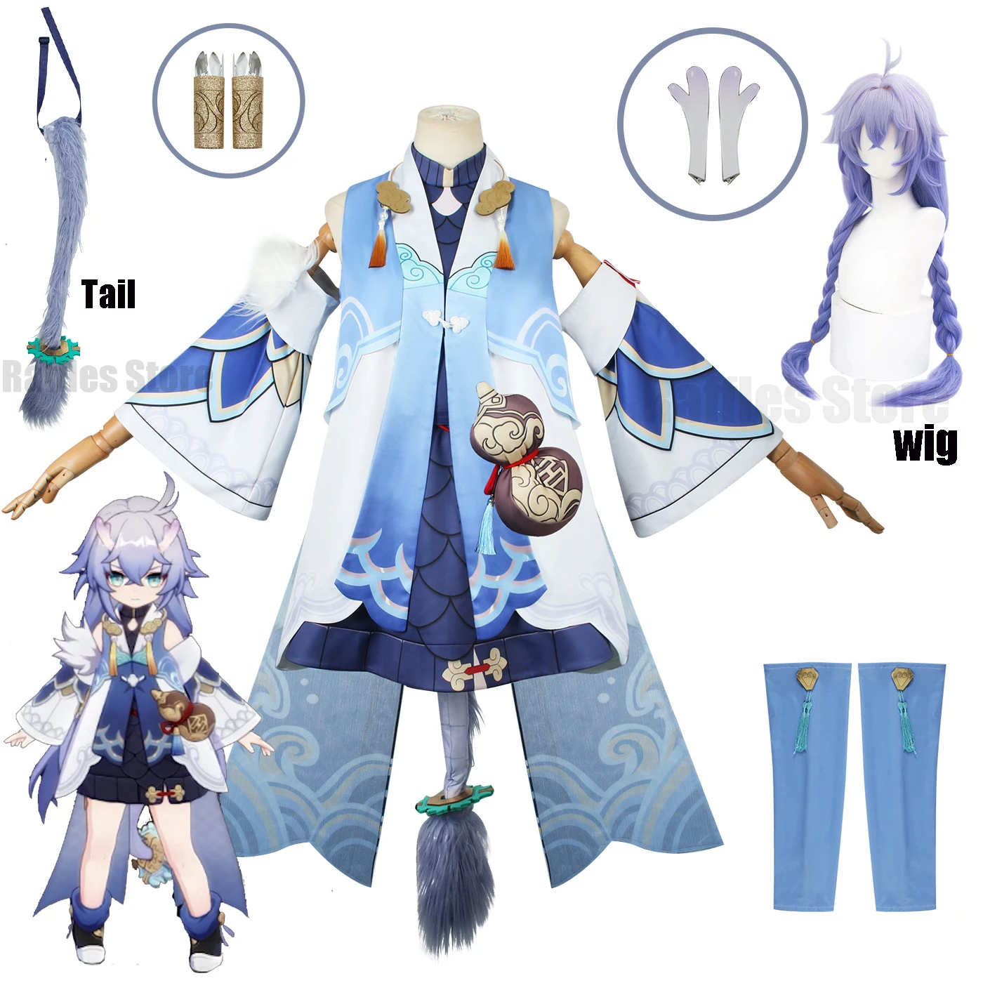 New BaiLu Cosplay Wig Costume Game Honkai Star Rail Cosplay Costume Girl Ancient Suit Uniform Carnival Party Outfit Bailu Wig
New BaiLu Cosplay Wig Costume Game Honkai Star Rail Cosplay Costume Girl Ancient Suit Uniform Carnival Party Outfit Bailu Wig