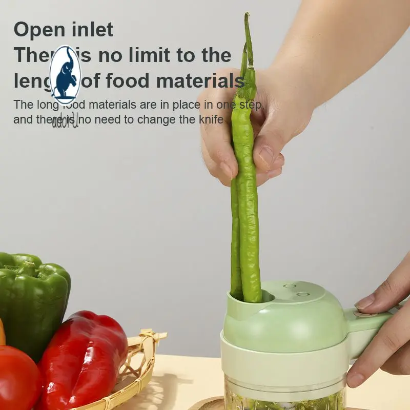 Vegetable Cutter Set 4in1 Electric Garlic Mud Masher Wireless Electric Food Slice Garlic Chopper Kitchen Accessories Kitchen
Vegetable Cutter Set 4in1 Electric Garlic Mud Masher Wireless Electric Food Slice Garlic Chopper Kitchen Accessories Kitchen