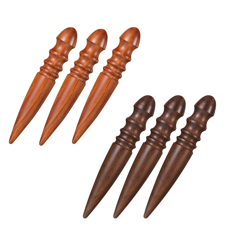 3 Pcs Wood Leather Craft Edge Chamfering Device, Round Burnisher Polisher Wooden Edging Device For Leather Tools
3 Pcs Wood Leather Craft Edge Chamfering Device, Round Burnisher Polisher Wooden Edging Device For Leather Tools
