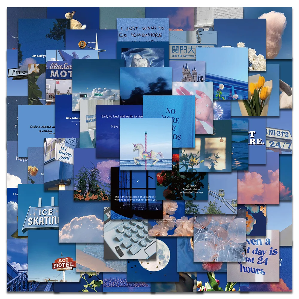 10/60pcs Blue Series Landscape Aesthetic Art Stickers For Luggage Laptop Guitar Phone Decor Waterproof Graffiti Car Decals
10/60pcs Blue Series Landscape Aesthetic Art Stickers For Luggage Laptop Guitar Phone Decor Waterproof Graffiti Car Decals