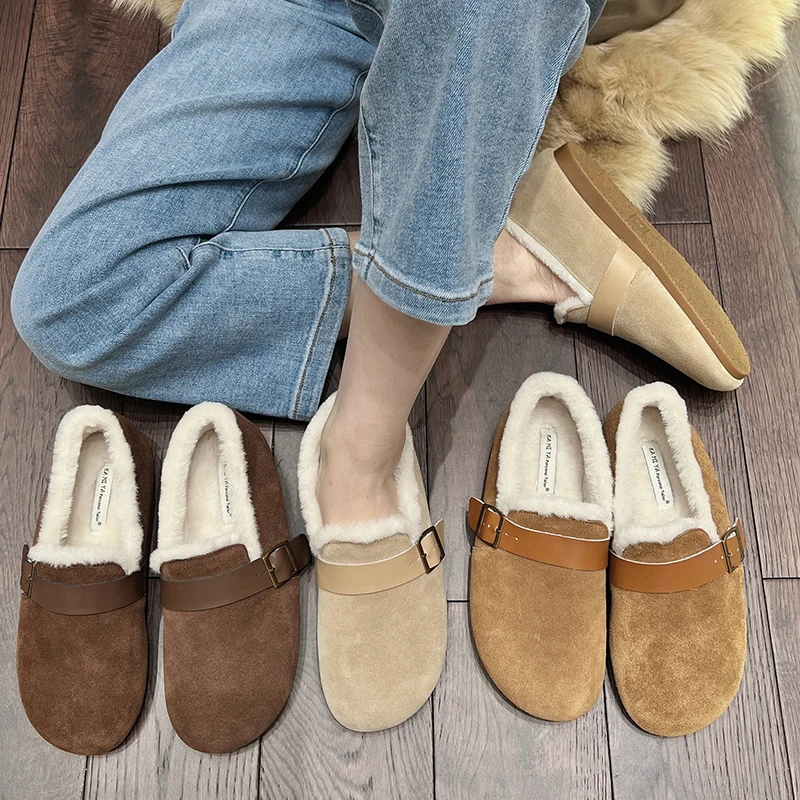 Loafers Furry Warm Flats Autumn Winter 2022 New Fashion Buckle Strap Ladies Women Fur Shoes Outdoor Indoor Casual Female Flat
Loafers Furry Warm Flats Autumn Winter 2022 New Fashion Buckle Strap Ladies Women Fur Shoes Outdoor Indoor Casual Female Flat