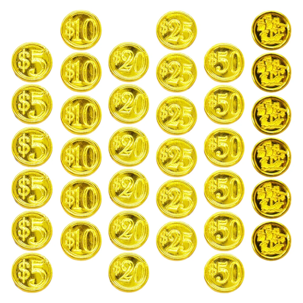 48 Pcs Coin Props Halloween Toys Major Game Coins Treasure Plastic Party Accessory
48 Pcs Coin Props Halloween Toys Major Game Coins Treasure Plastic Party Accessory
