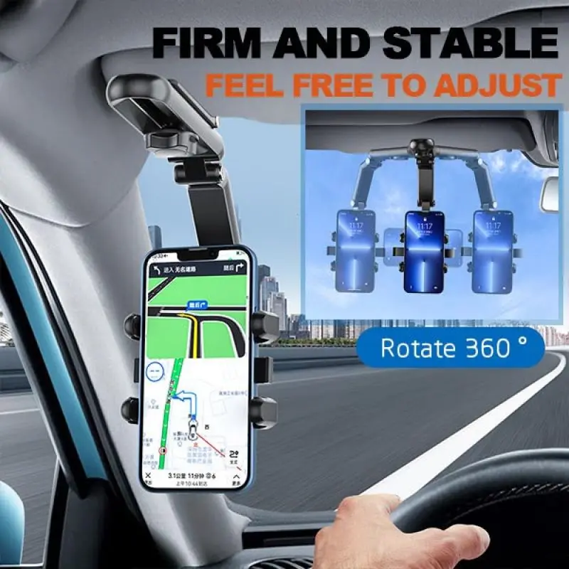 Car Phone Holder 360 Degree Rotatable Auto Rearview Mirror Seat Hanging Clip Bracket Multifunctional Cell Phone Holder for Car
Car Phone Holder 360 Degree Rotatable Auto Rearview Mirror Seat Hanging Clip Bracket Multifunctional Cell Phone Holder for Car