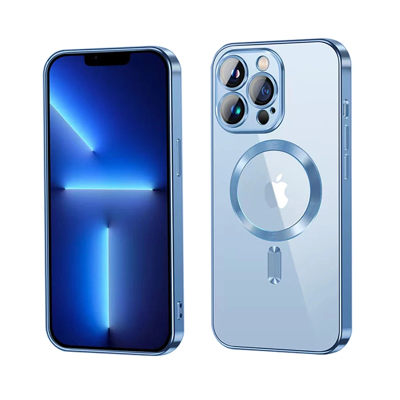 Магнитный чехол для телефона Magsafe с беспроводной зарядкой для iPhone 14 12 13 11 Pro Max, Роскошный прозрачный модный мини-чехол с покрытием
Магнитный чехол для телефона Magsafe с беспроводной зарядкой для iPhone 14 12 13 11 Pro Max, Роскошный прозрачный модный мини-чехол с покрытием