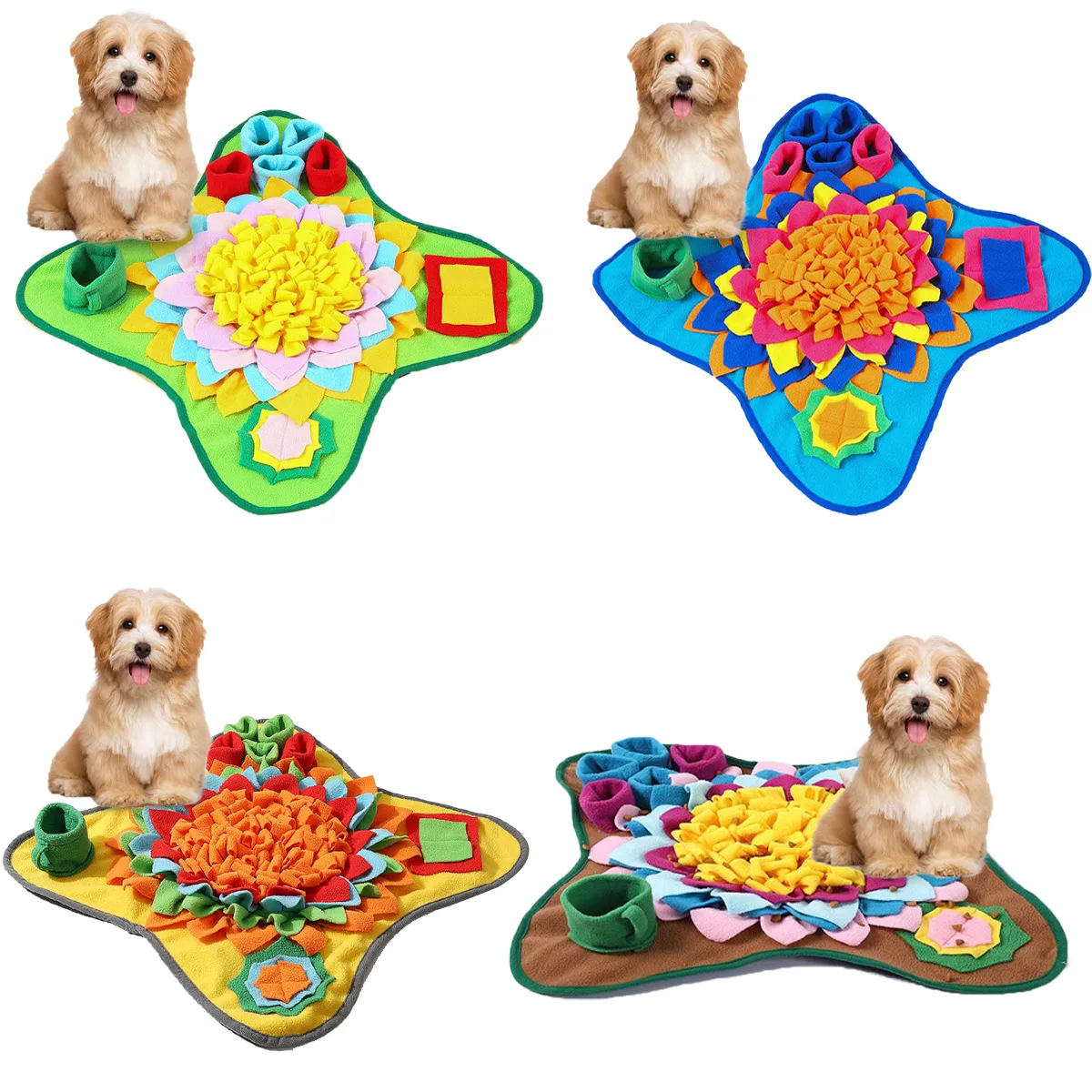 Washable Dog Snuffle Mat Toys, Increase IQ, Interactive, Slow Dispensing, Feeder Mat, Pet Puzzle, Puppy Training Games, Feeding 
Washable Dog Snuffle Mat Toys, Increase IQ, Interactive, Slow Dispensing, Feeder Mat, Pet Puzzle, Puppy Training Games, Feeding