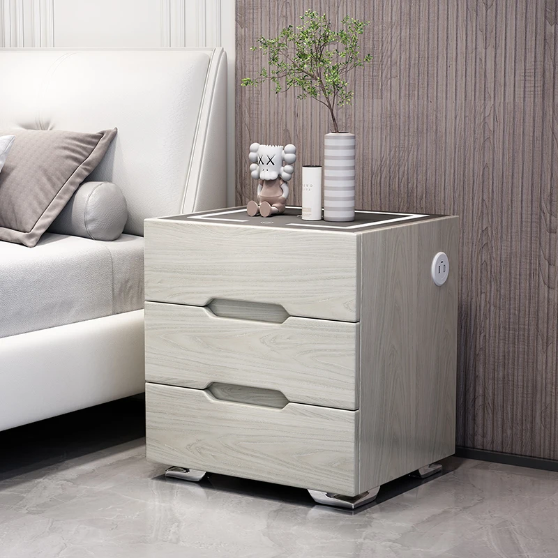 New Smart Bedside Table with Double USB Charging Multi-Function 3 Drawers Cabinet Hand Sensor LED Nightstands Wireless Charging
New Smart Bedside Table with Double USB Charging Multi-Function 3 Drawers Cabinet Hand Sensor LED Nightstands Wireless Charging