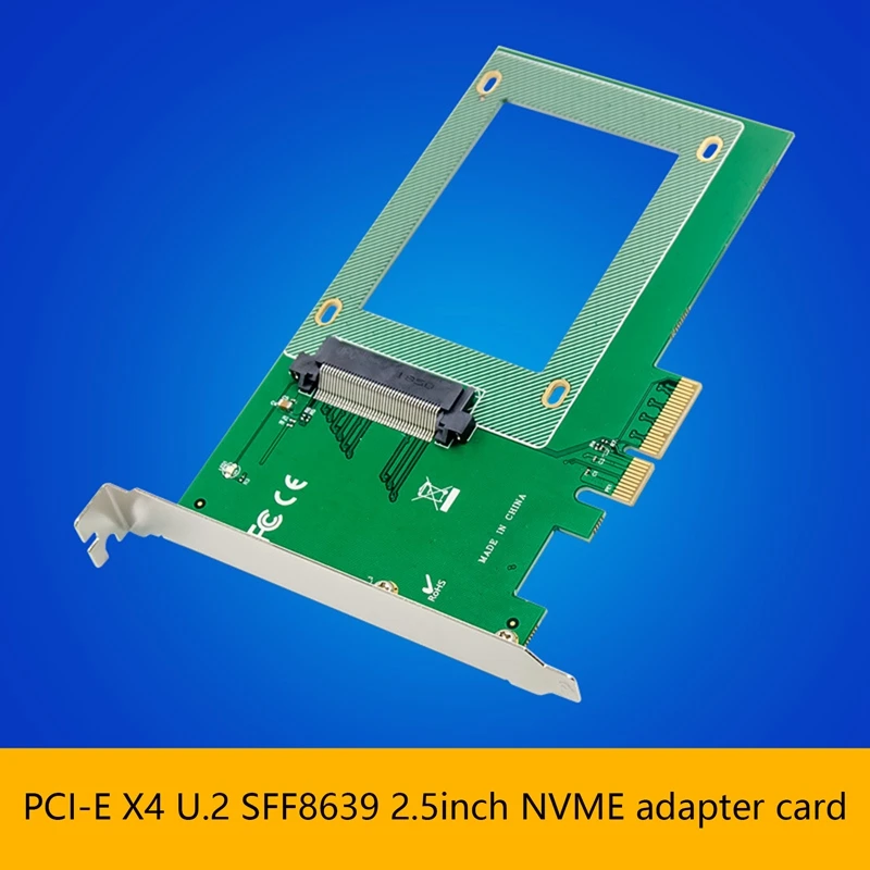 PCI-E X4 U.2 Adapter Card SFF8639 2.5 Inch SSD Expansion Card PCI Express V3.0 X4 32GT/S SSD Conversion Card
PCI-E X4 U.2 Adapter Card SFF8639 2.5 Inch SSD Expansion Card PCI Express V3.0 X4 32GT/S SSD Conversion Card