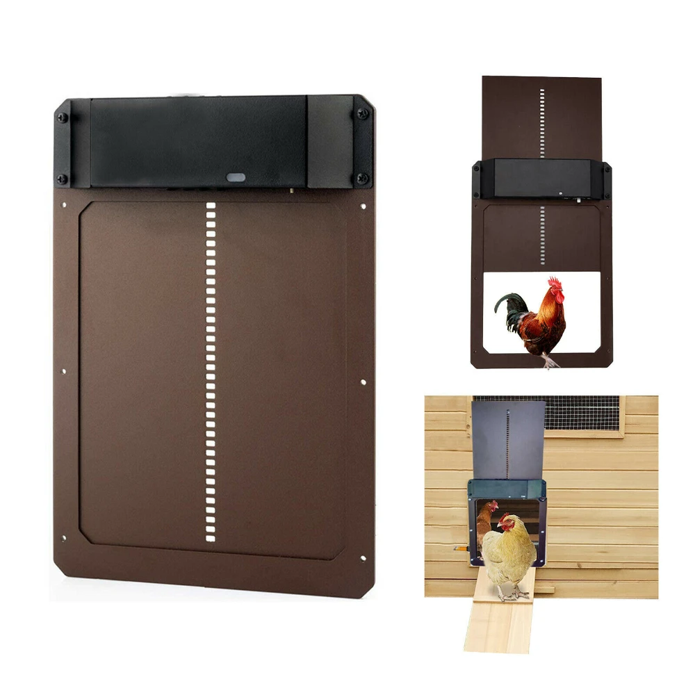 Автоматическая дверь курятника, Автоматическая светочувствительная дверь курятника, практичная и качественная, для домашних животных
Автоматическая дверь курятника, Автоматическая светочувствительная дверь курятника, практичная и качественная, для домашних животных