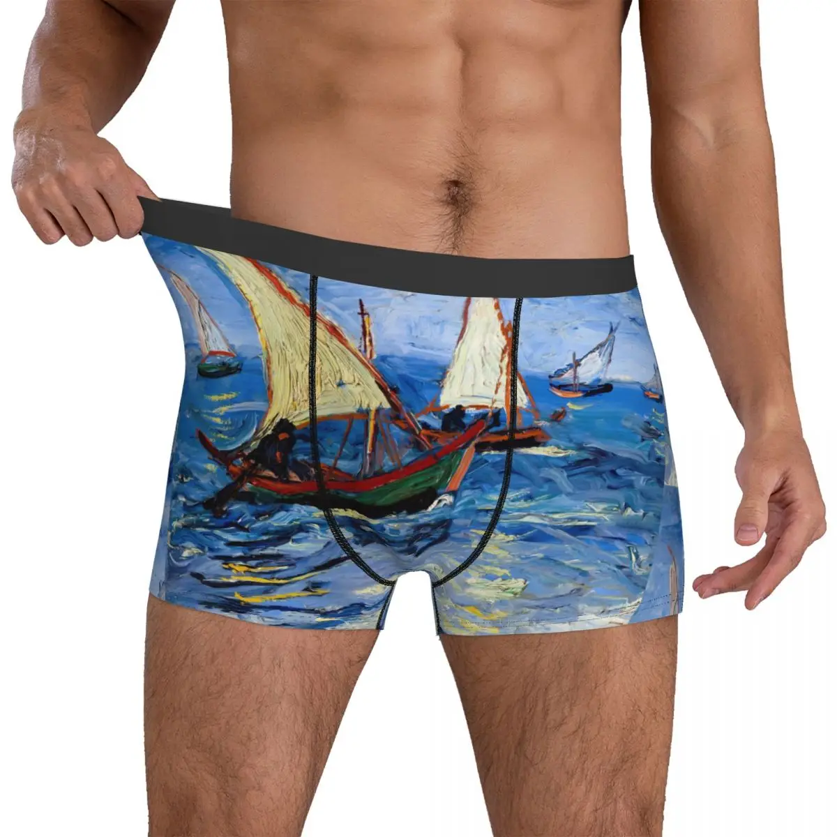 Мужские трусы-боксеры с принтом, темно-синие эластичные шорты в стиле оверсайз
Мужские трусы-боксеры с принтом, темно-синие эластичные шорты в стиле оверсайз