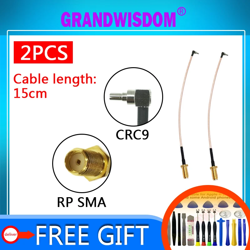 GRANDWISDOM 2pcs 15cm Adapter pigtail CRC9 RP SMA N Female N Male TS9 UFL GRANDWISDOM 2pcs 15-20 cm Adapter pigtail CRC9
GRANDWISDOM 2pcs 15cm Adapter pigtail CRC9 RP SMA N Female N Male TS9 UFL GRANDWISDOM 2pcs 15-20 cm Adapter pigtail CRC9
