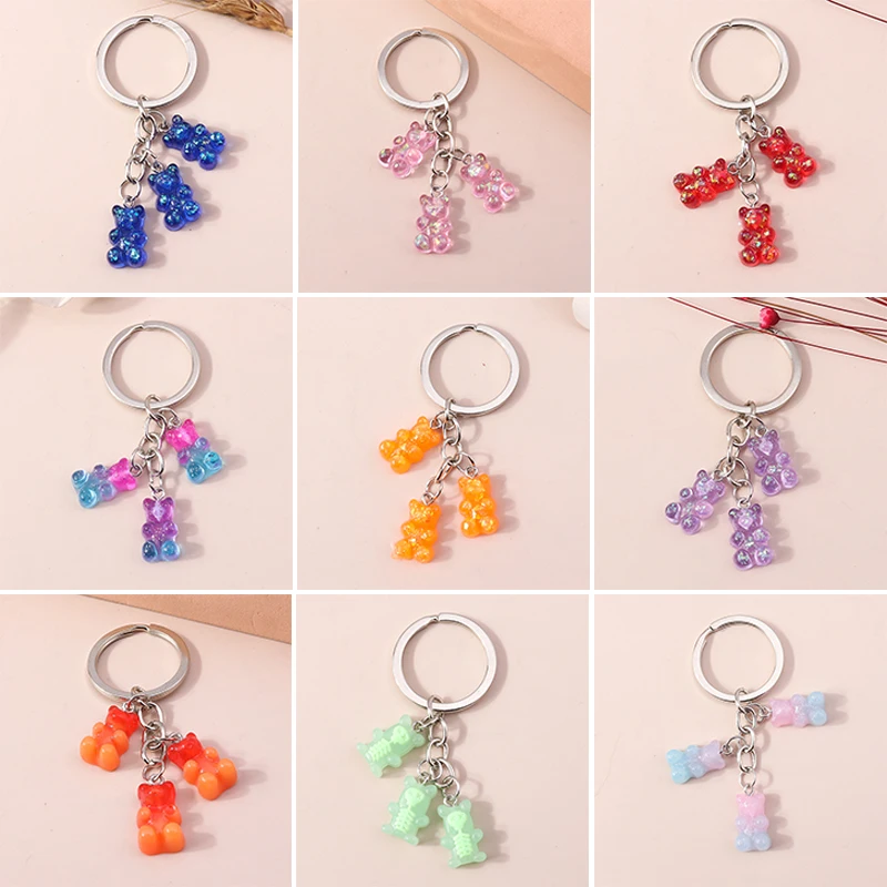 Cute Resin Bear Keychain Animal Key Rings Gift for Women Girl Handbag Pendants DIY Jewelry Accessories
Cute Resin Bear Keychain Animal Key Rings Gift for Women Girl Handbag Pendants DIY Jewelry Accessories