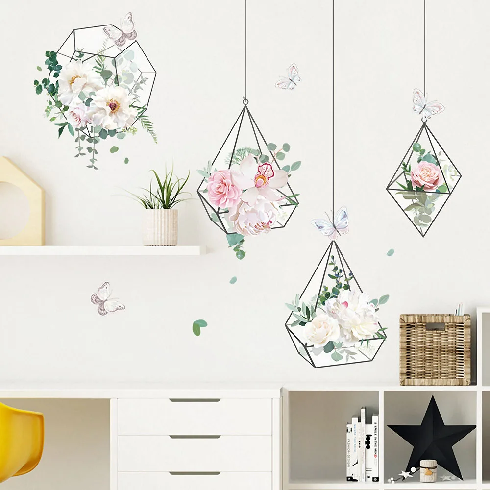 Sofa TV Background Wall Decor Stickers Peony Flowers Hanging Basket Wall Stickers for Living room Bedroom Nursery Decor Murals
Sofa TV Background Wall Decor Stickers Peony Flowers Hanging Basket Wall Stickers for Living room Bedroom Nursery Decor Murals