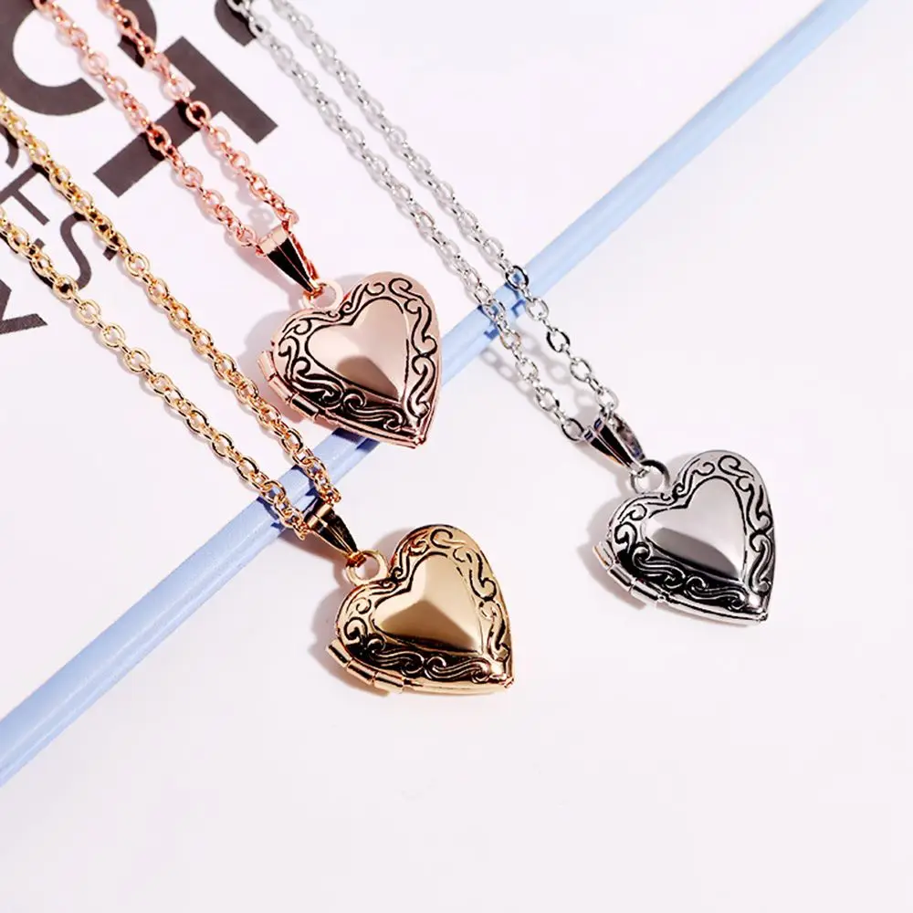 Lover Fashion Carved Chain Friend Forever and Always Necklace Photo Picture Locket Heart Shaped Pendant
Lover Fashion Carved Chain Friend Forever and Always Necklace Photo Picture Locket Heart Shaped Pendant