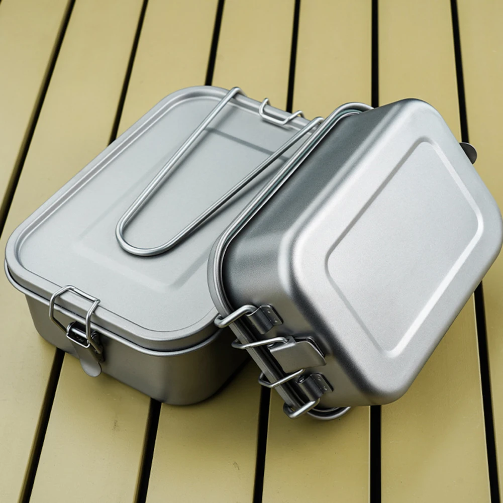800ml Titanium Lunch Box With Foldable Handle Leak-Proof Picnic Food Storage Containers Outdoor Camping Lunch Box
800ml Titanium Lunch Box With Foldable Handle Leak-Proof Picnic Food Storage Containers Outdoor Camping Lunch Box