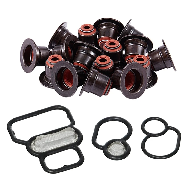 16Pcs Valve Stem Seal Kit For Bmw E53 X5 E63 E65 E70 X5 E71 X6 & 3X VTEC Solenoid Gasket Kit For HONDA 1996-2005 CIVIC
16Pcs Valve Stem Seal Kit For Bmw E53 X5 E63 E65 E70 X5 E71 X6 & 3X VTEC Solenoid Gasket Kit For HONDA 1996-2005 CIVIC