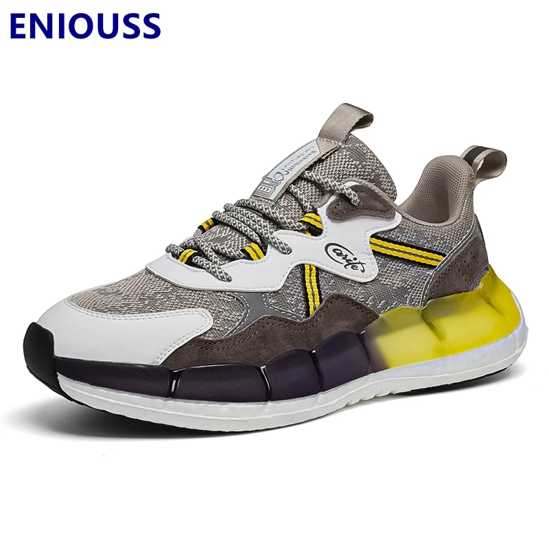 Весенне-осенняя Высококачественная Уличная Повседневная обувь ENIOUSS для мужчин дышащие кроссовки на шнуровке 
Весенне-осенняя Высококачественная Уличная Повседневная обувь ENIOUSS для мужчин дышащие кроссовки на шнуровке