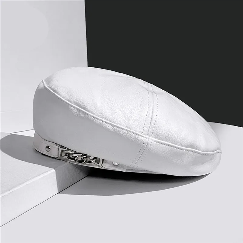 Classical Soft Cap Women Winter Hat Fashion Chain Trim Newsboy Style Visor Beret Hat Black Cabbie Hat adjust
Classical Soft Cap Women Winter Hat Fashion Chain Trim Newsboy Style Visor Beret Hat Black Cabbie Hat adjust