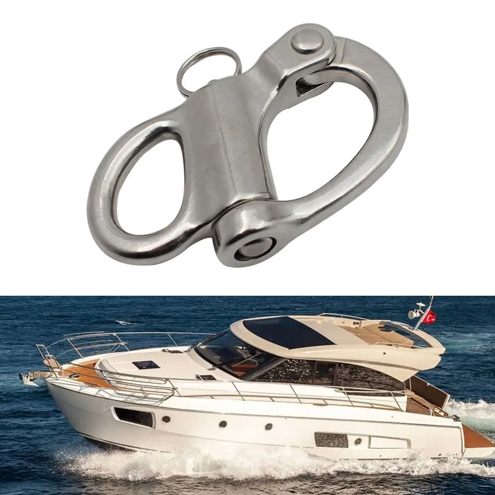1pcs Shackle Quick Release Boat Anchor Chain Eye Shackle Swivel Hook Snap Marine 316 Stainless Steel Silver Surface Polishing
1pcs Shackle Quick Release Boat Anchor Chain Eye Shackle Swivel Hook Snap Marine 316 Stainless Steel Silver Surface Polishing