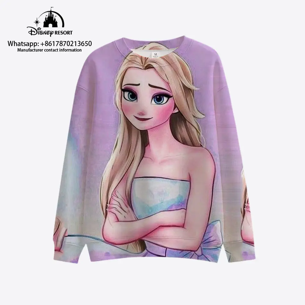 2022 Fall New Girl Kawaii Style Frozen Queen Elsa Disney Brand Round Neck Fashion Casual Kids Women's Long Sleeve Sweatshirt Y2K
2022 Fall New Girl Kawaii Style Frozen Queen Elsa Disney Brand Round Neck Fashion Casual Kids Women's Long Sleeve Sweatshirt Y2K