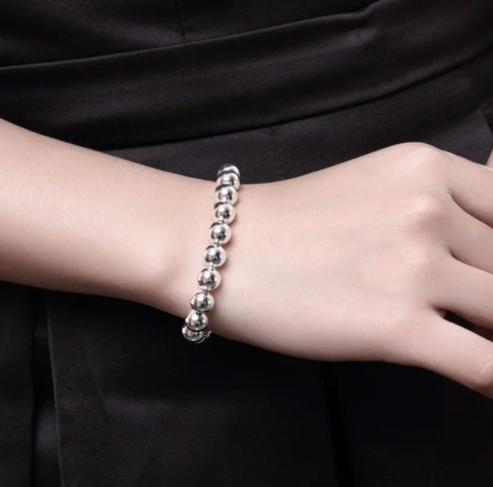 ANGLANG Hot Sale Silver Colour Chain Solid Beads Fashion Cuff Bracelets for Women Vintage Creative Party Jewelry Gifts
ANGLANG Hot Sale Silver Colour Chain Solid Beads Fashion Cuff Bracelets for Women Vintage Creative Party Jewelry Gifts