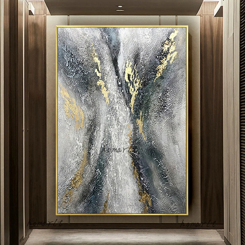 100%Handmade Abstract Textured Oil Painting Gold Black Canvas Modern Original Large Size Wall Artwork For Living Room Home Decor
100%Handmade Abstract Textured Oil Painting Gold Black Canvas Modern Original Large Size Wall Artwork For Living Room Home Decor