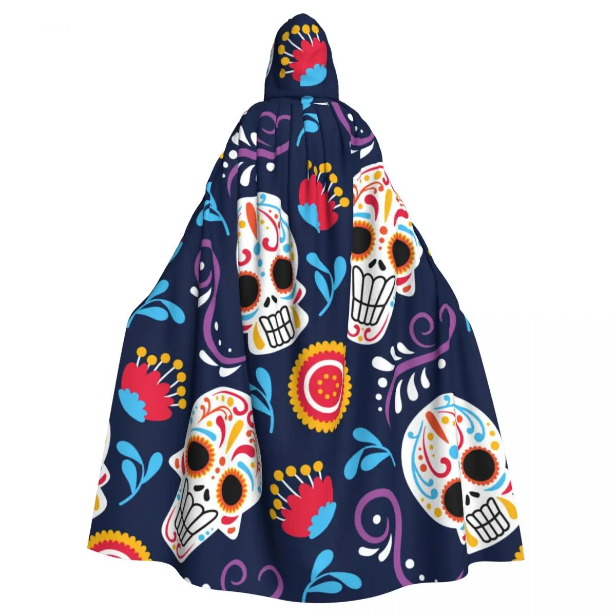 Adult Cloak Cape Hooded Colorful Day Of The Dead Skull Medieval Costume Witch Wicca Vampire Elf Purim Carnival Party
Adult Cloak Cape Hooded Colorful Day Of The Dead Skull Medieval Costume Witch Wicca Vampire Elf Purim Carnival Party