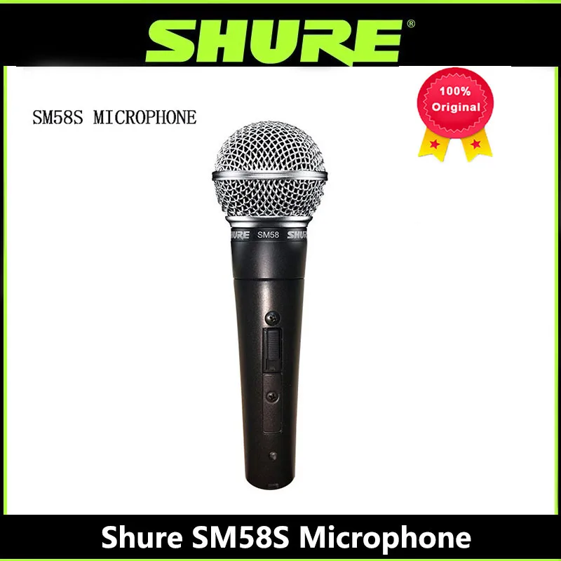 Original Shure Sm58s Wired Professional Vocal Microphone New Dynamic Microphone Handheld Microphone Studio Stage Microphone
Original Shure Sm58s Wired Professional Vocal Microphone New Dynamic Microphone Handheld Microphone Studio Stage Microphone