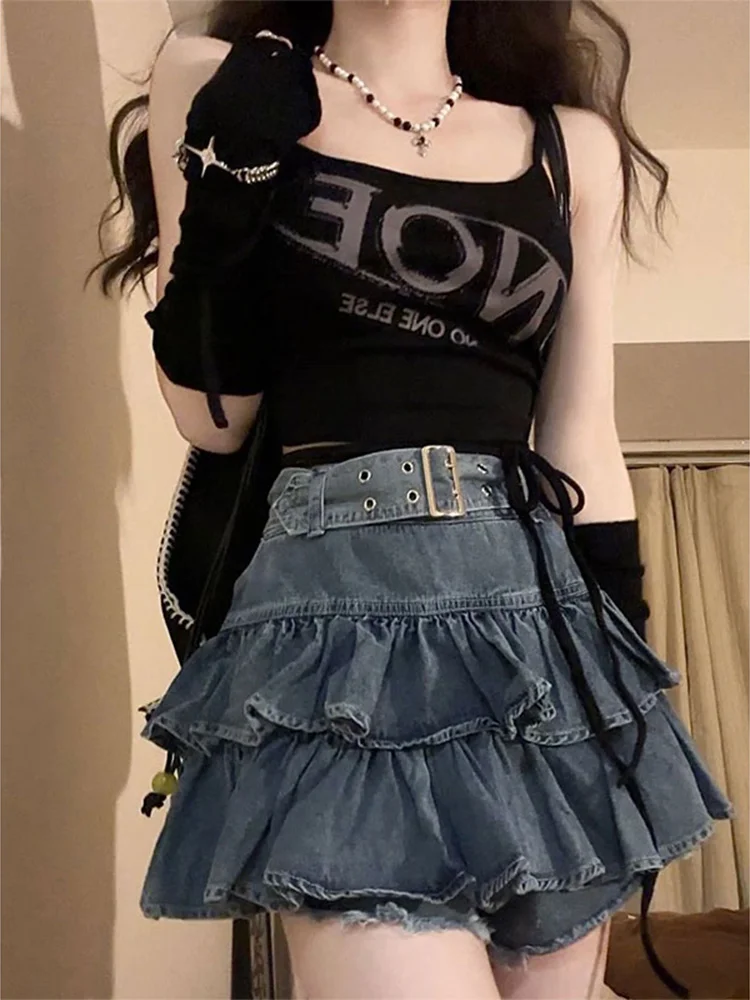 Y2k Skirt Kawaii Hot Girl Hotsweet Denim Skirt Womens Summer New Pleated Casual High Waist Slim Gothic Mini A Word Short Skirt
Y2k Skirt Kawaii Hot Girl Hotsweet Denim Skirt Womens Summer New Pleated Casual High Waist Slim Gothic Mini A Word Short Skirt