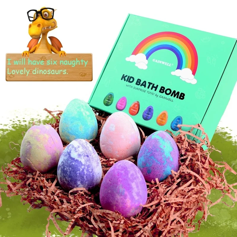6 pcs Herbal Essence Children'S Essential Oil Bath Ball Dinosaur Egg Bath Bomb Bath Sea Salt Bath Moisturizing Smooth Skin
6 pcs Herbal Essence Children'S Essential Oil Bath Ball Dinosaur Egg Bath Bomb Bath Sea Salt Bath Moisturizing Smooth Skin