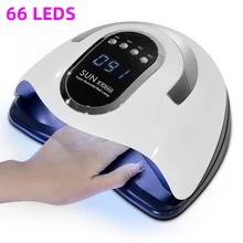 66LED Professional Nail Dryer Lamp For Manicure Powerful UV LED Gel Nail Lamp With Automatic Sensing Gel Polish Drying Lamp
