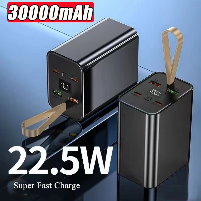 30000mAh Power Bank 22.5W Fast Charging Powerbank Portable External Battery Charger for iPhone 11 12 Xiaomi 9 8 Huawei Poverbank
30000mAh Power Bank 22.5W Fast Charging Powerbank Portable External Battery Charger for iPhone 11 12 Xiaomi 9 8 Huawei Poverbank