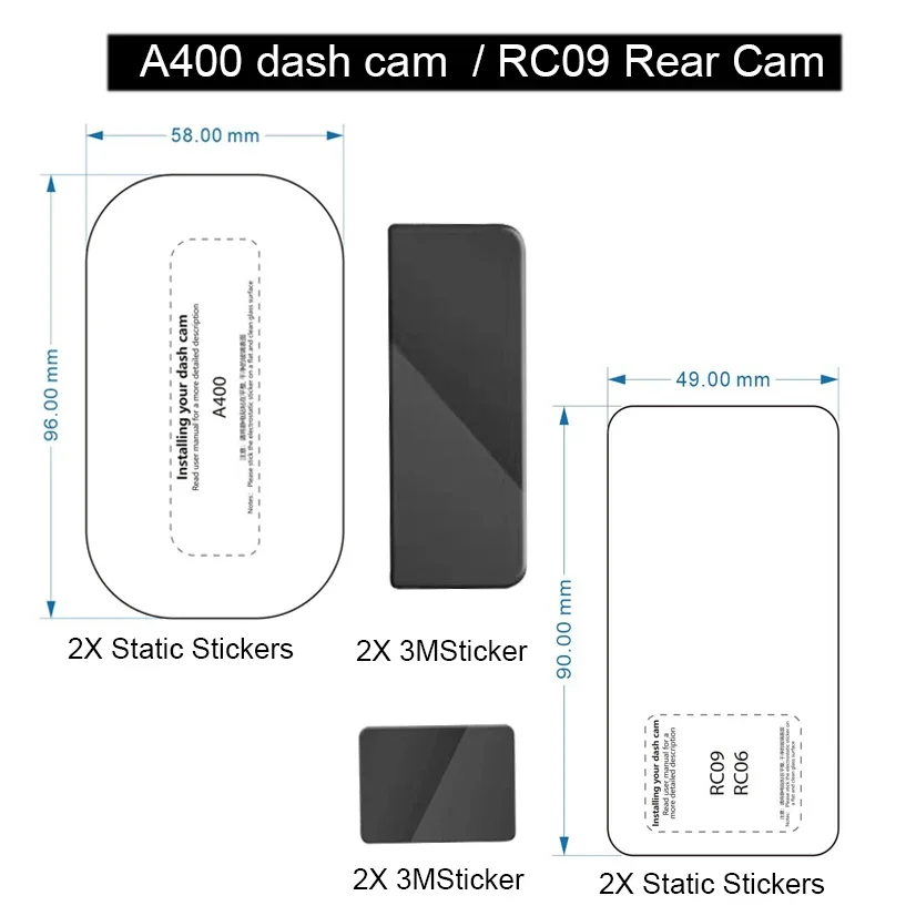 Для видеорегистратора 70mai A400, умная пленка и статические наклейки для 70mai RC09, статические наклейки для задней камеры
Для видеорегистратора 70mai A400, умная пленка и статические наклейки для 70mai RC09, статические наклейки для задней камеры