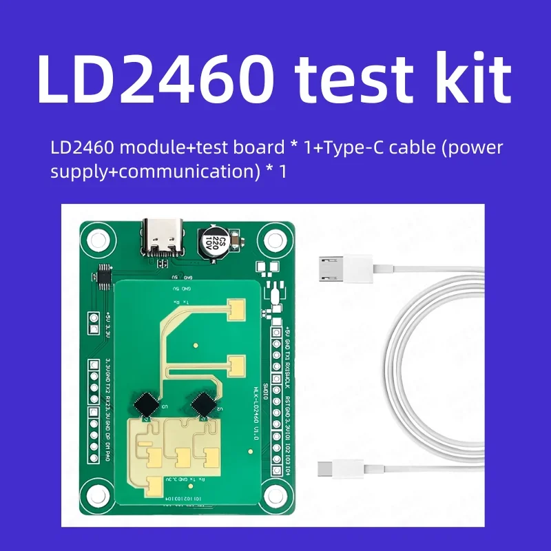 Hi-Link Новый 24G HLK-LD2460 Высокочувствительный радарный модуль слежения за прицеплением человека, умный дом/транспорт/отель 
Hi-Link Новый 24G HLK-LD2460 Высокочувствительный радарный модуль слежения за прицеплением человека, умный дом/транспорт/отель