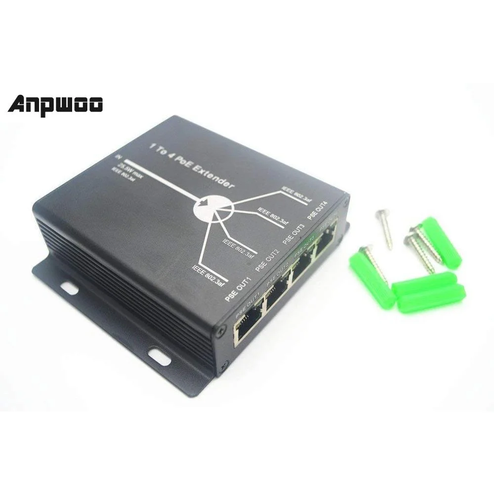 ANPWOO 4 порта IEEE802.3at 25,5 Вт PoE расширитель/ретранслятор для IP-камеры увеличить расстояние передачи 120 м с портами LAN 10/100 м
ANPWOO 4 порта IEEE802.3at 25,5 Вт PoE расширитель/ретранслятор для IP-камеры увеличить расстояние передачи 120 м с портами LAN 10/100 м