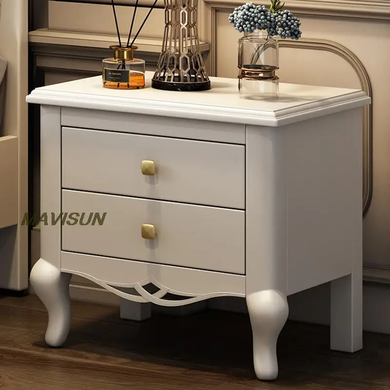 White Classical Solid Wood Small Auxiliary Bedside Table For The Bedroom With Double Drawers Storage Locker Nordic Furniture
White Classical Solid Wood Small Auxiliary Bedside Table For The Bedroom With Double Drawers Storage Locker Nordic Furniture