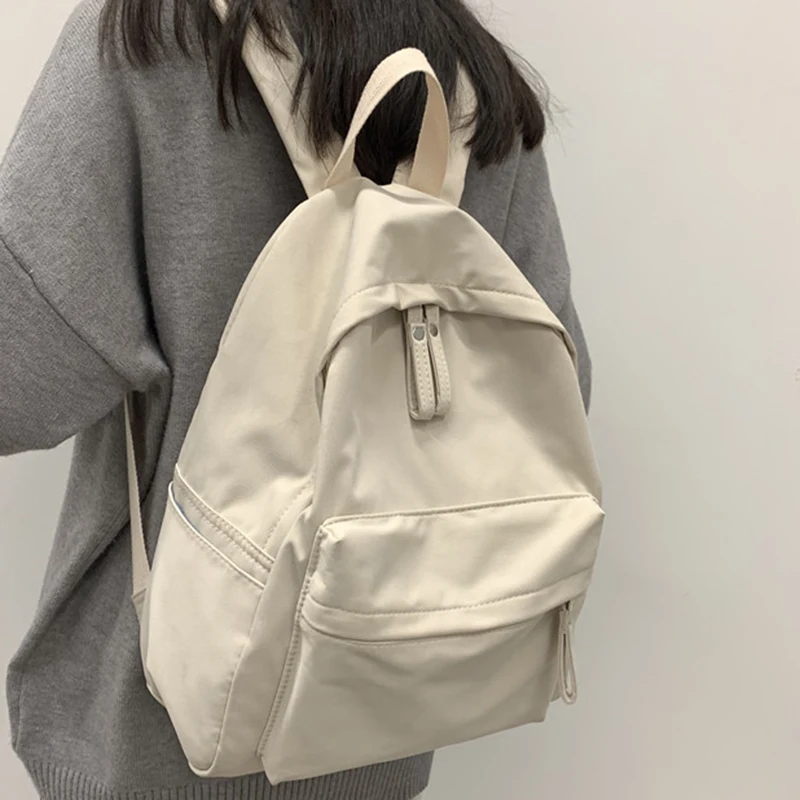 

2022 School Backpack Women Canvas Student Double Shoulder Bag Schoolbag For Teenager Girls Boy satchel bolsa para la escuela