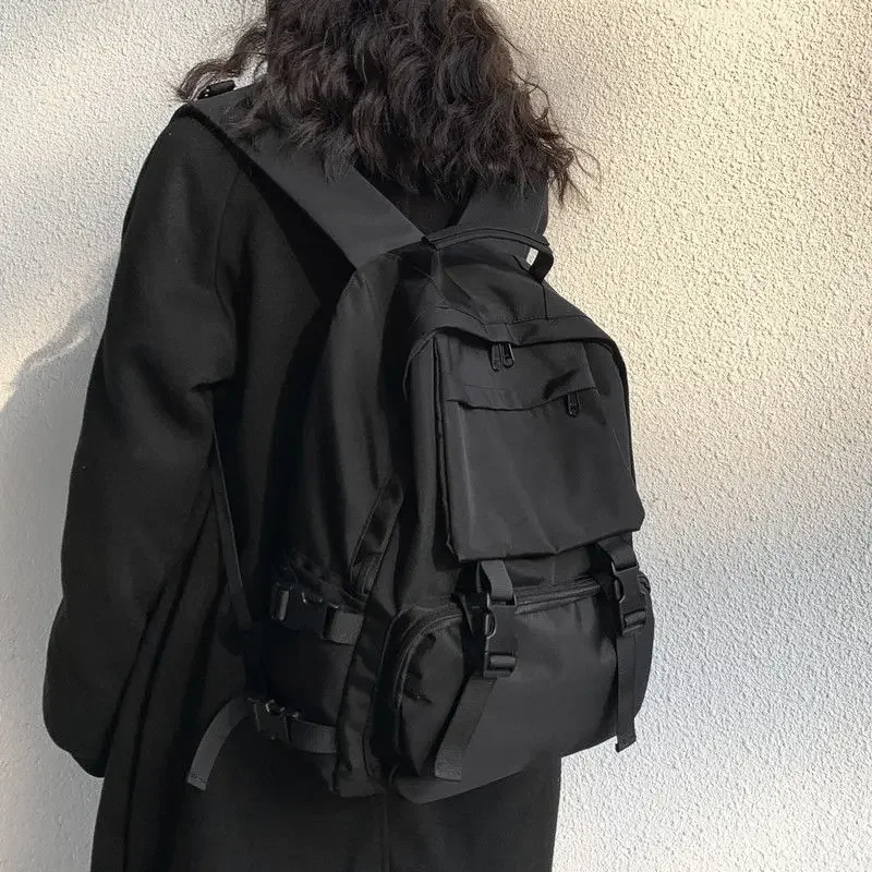 Backpacks Preppy Students Backpack Large Capacity Button Travel Bag Solid Simple Harajuku Chic Fashion Retro Unisex High Street
Backpacks Preppy Students Backpack Large Capacity Button Travel Bag Solid Simple Harajuku Chic Fashion Retro Unisex High Street