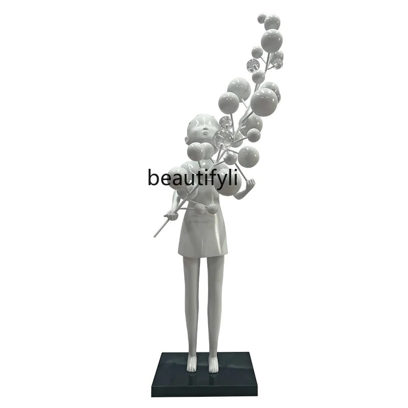 CXH Little Girl GRP Sculpture Villa Park Hotel Living Room Display Decoration Ornaments
CXH Little Girl GRP Sculpture Villa Park Hotel Living Room Display Decoration Ornaments