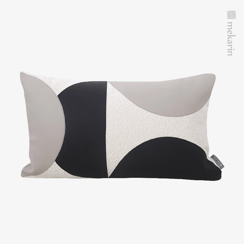 Hotel living room sofa pillow black and white gray stitching cushion waist pillow villa homestay restaurant winery pillow
Hotel living room sofa pillow black and white gray stitching cushion waist pillow villa homestay restaurant winery pillow
