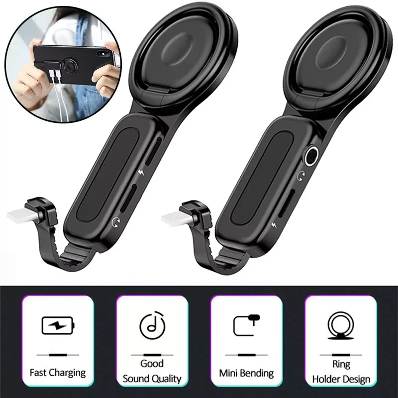 ForLightning To 3.5mm Jack Adapter Holder 2 in 1 Headphone Audio Adapter For Apple iPhone 13 12 11 X Aux Charging Cable Splitter
ForLightning To 3.5mm Jack Adapter Holder 2 in 1 Headphone Audio Adapter For Apple iPhone 13 12 11 X Aux Charging Cable Splitter